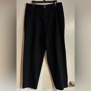 Authentic Laundered Khakis Men's Black Pants 36 x 30